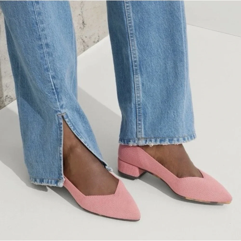 NEW Rothy's The High Point Womens 9.5 In Love Insole New Tulip‎ Pink Heels Shoes